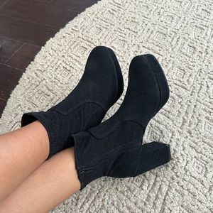Platform Heeled Boots